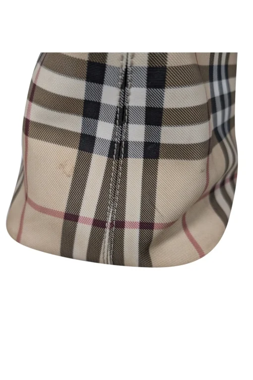 Burberry - Beige Signature Plaid Canvas Tote Bag