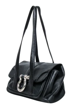 Burberry - Black Leather Shoulder Bags