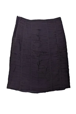 Burberry - Brown Ruched Silk Blend Pencil SkirtSz 4