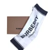 Burberry - Ivory Silk Scarf w/ Logo Font & Horse Face Print Scarf