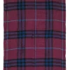 Burberry - Maroon, Navy & Teal Plaid Lightweight Scarf w/ Eyelash Fringe