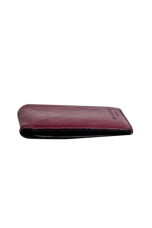 Burberry - Metallic Pink Leather Bi-Fold Wallet