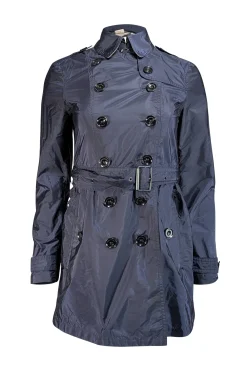 Burberry - Navy Blue Short Trench Coat Sz 2