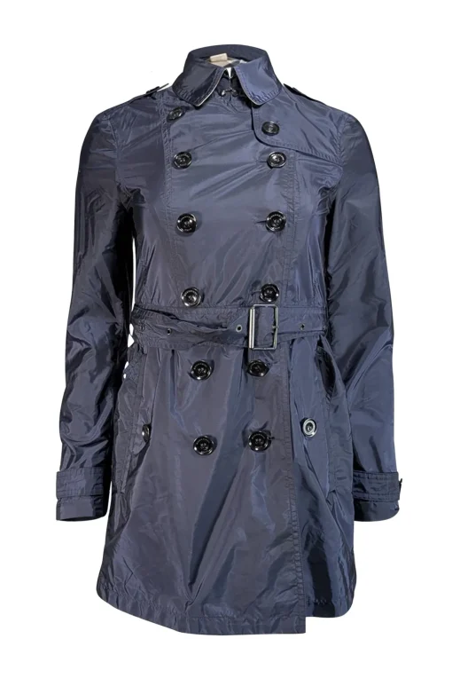 Burberry - Navy Blue Short Trench Coat Sz 2