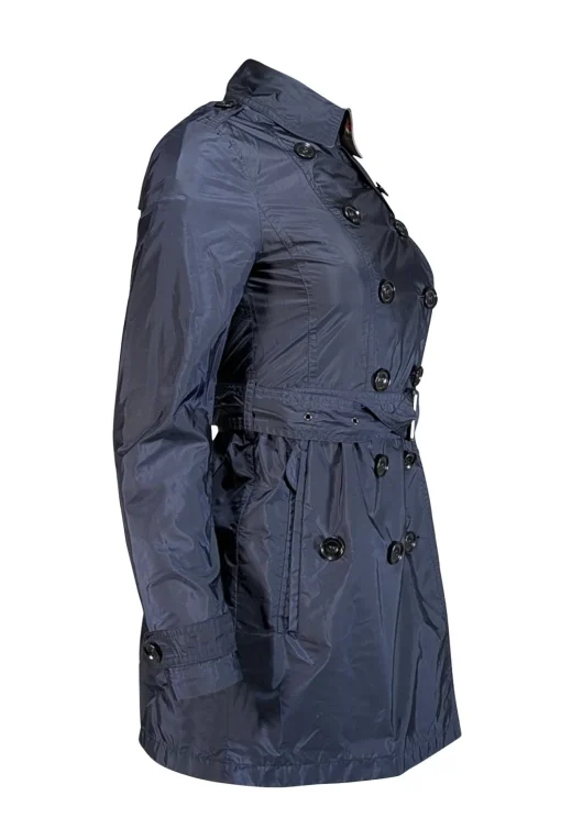 Burberry - Navy Blue Short Trench Coat Sz 2