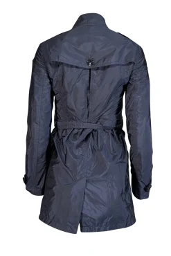 Burberry - Navy Blue Short Trench Coat Sz 2