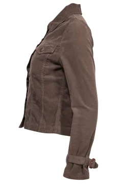 Burberry - Olive Green Corduroy Button Jacket Sz 4