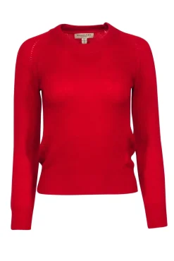 Burberry - Red Cashmere Knit Sweater Sz XS
