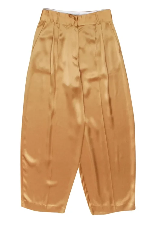 By Malene Birger - Gold Satin Dress Pants Sz 10