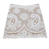 Calypso - White Crochet Lace Skirt Sz S