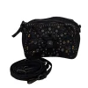 Campomaggi - Black Leather Studded Crossbody Bag