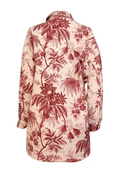 Cara Cara - White & Rust Red Corduroy Jacket Sz M