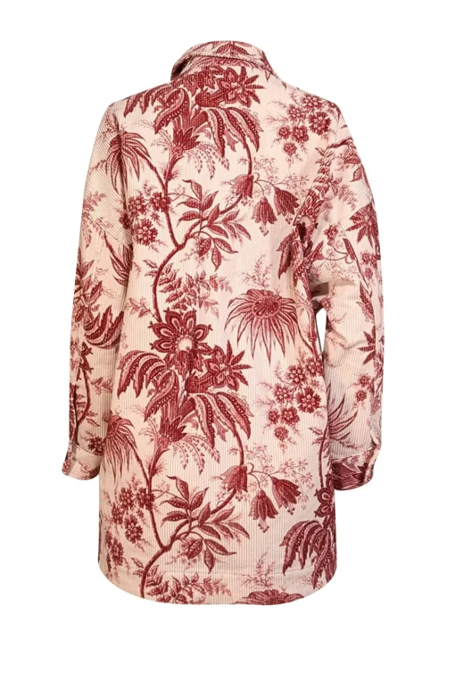 Cara Cara - White & Rust Red Corduroy Jacket Sz M