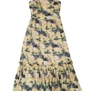 Cara Cara - Yellow Harbor Island Print Dress Sz XS