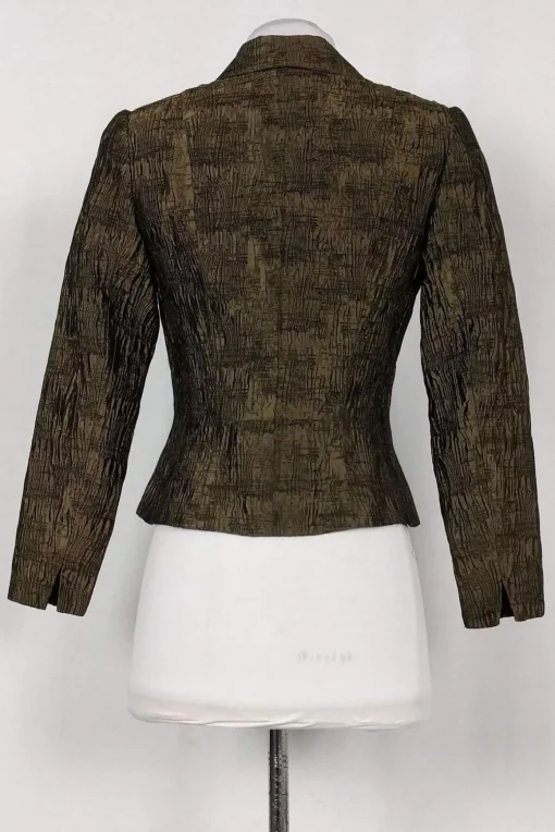 Carmen Marc Valvo - Bronze Textured Jacket Sz 2