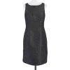Carmen Marc Valvo - Grey & Black Textured Dress Sz 6