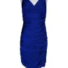 Carmen Marc Valvo - Royal Blue Ruched Dress Sz 12