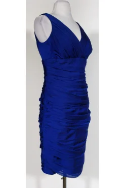 Carmen Marc Valvo - Royal Blue Ruched Dress Sz 12