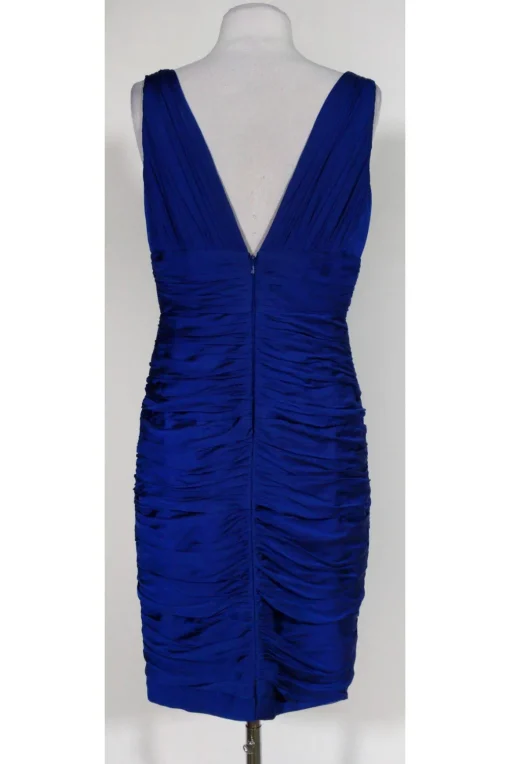 Carmen Marc Valvo - Royal Blue Ruched Dress Sz 12