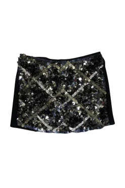 Catherine Malandrino - Black Sequin Miniskirt Sz 8