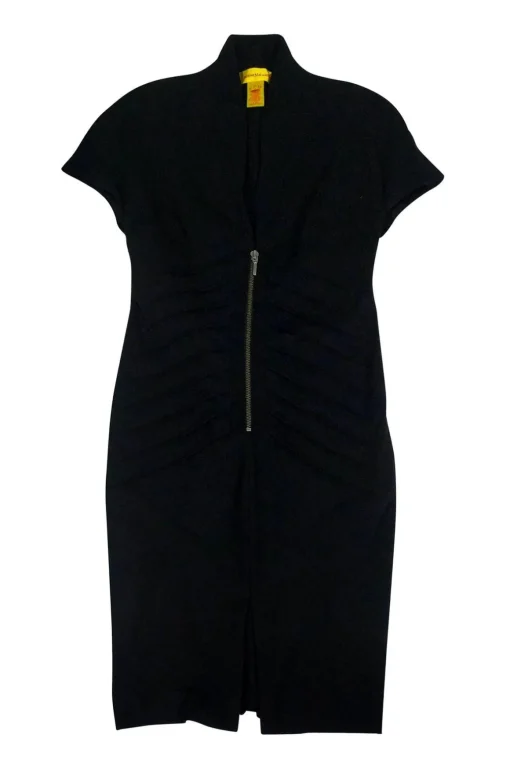 Catherine Malandrino - Black Zip Dress Sz P