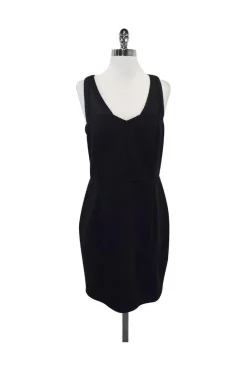 Catherine Malandrino - Black Mesh Panel Sleeveless Dress Sz 10
