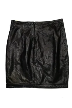Catherine Malandrino - Black Leather Skirt Sz 2
