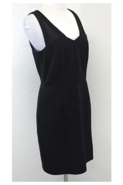 Catherine Malandrino - Black Mesh Panel Sleeveless Dress Sz 10