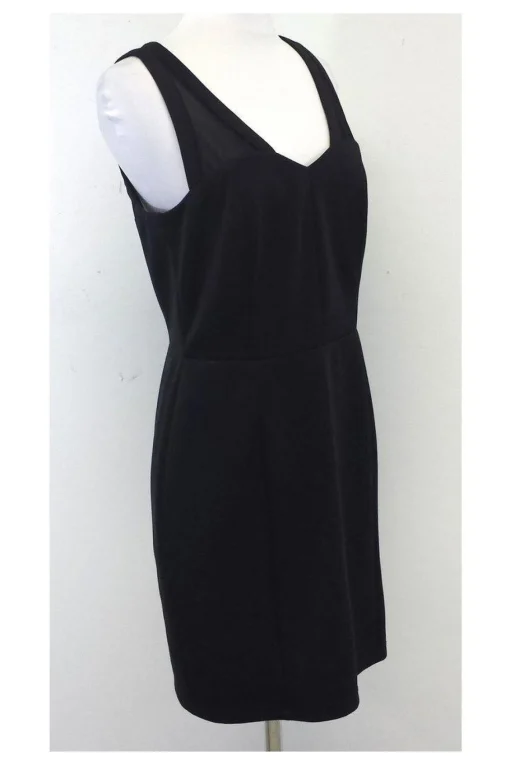 Catherine Malandrino - Black Mesh Panel Sleeveless Dress Sz 10