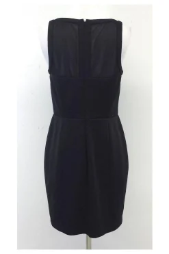 Catherine Malandrino - Black Mesh Panel Sleeveless Dress Sz 10