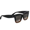 Celine - Black To Brown Ombre Tortoise Cat-Eye Square Sunglasses