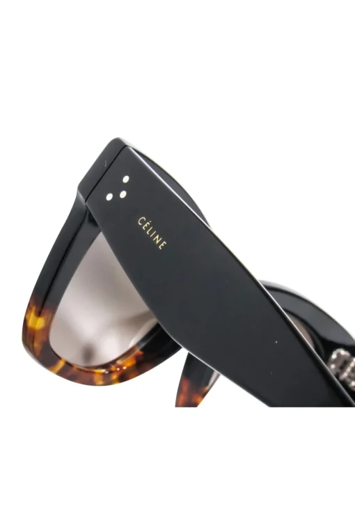 Celine - Black To Brown Ombre Tortoise Cat-Eye Square Sunglasses