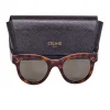 Celine - Brown Tortoise Rounded Sunglasses