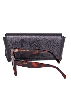Celine - Brown Tortoise Rounded Sunglasses