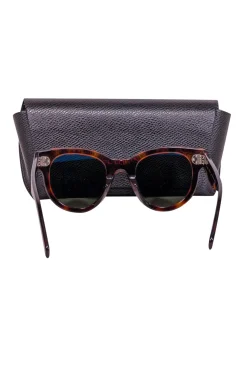 Celine - Brown Tortoise Rounded Sunglasses