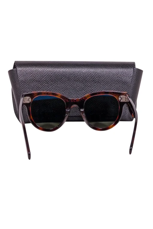 Celine - Brown Tortoise Rounded Sunglasses