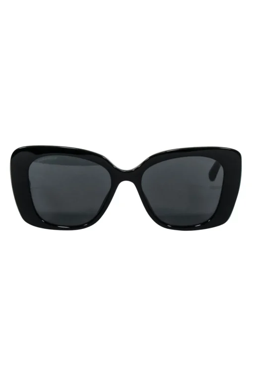 Chanel - Black Frames w/ Bejeweled Chanel Leg Sunglasses