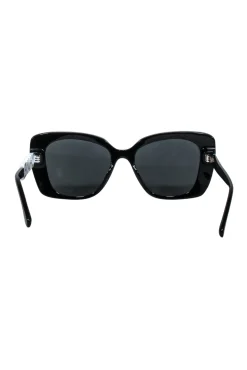 Chanel - Black Frames w/ Bejeweled Chanel Leg Sunglasses