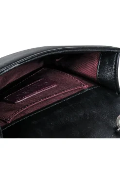 Chanel - Black Leather “Boy Brick” Flap Mini Crossbody Bag