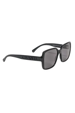 Chanel - Black Square Polarized Sunglasses