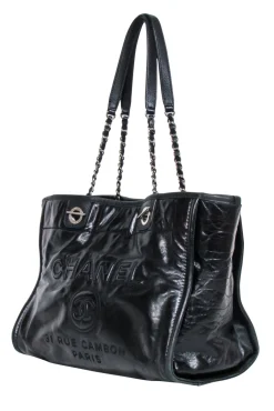 Chanel - Deauville Tote Glazed Calfskin Leather