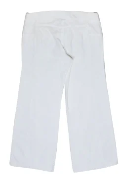 Chanel - White Cropped Denim Pants Sz 8