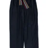 Chinti & Parker - Navy Paperbag Pants w/ Stitched Belt Sz 6