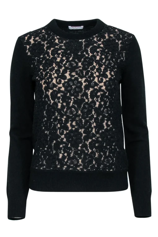 Chloè - Black Floral Lace w/ Beige Lining Sz M
