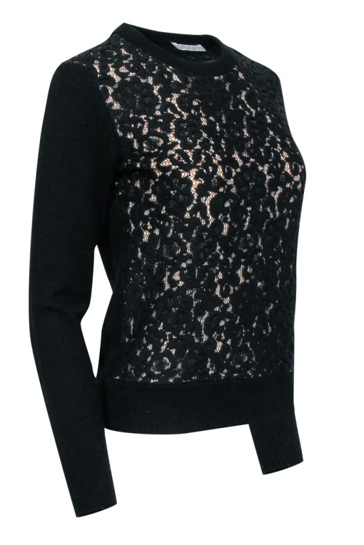 Chloè - Black Floral Lace w/ Beige Lining Sz M