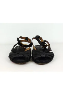 Chloe - Black Leather Sandals Sz 5.5