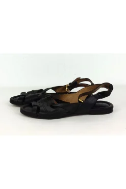 Chloe - Black Leather Sandals Sz 5.5