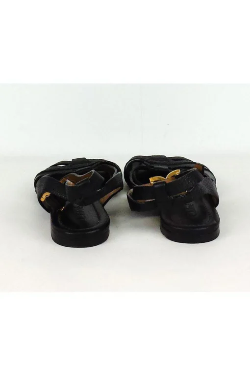 Chloe - Black Leather Sandals Sz 5.5