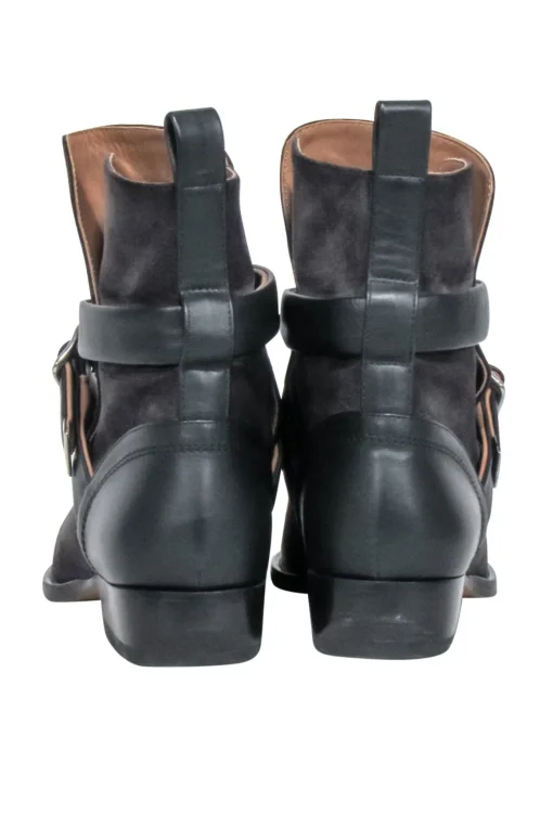 Chloe - Grey Suede " Rylee Strap" Booties Sz 8