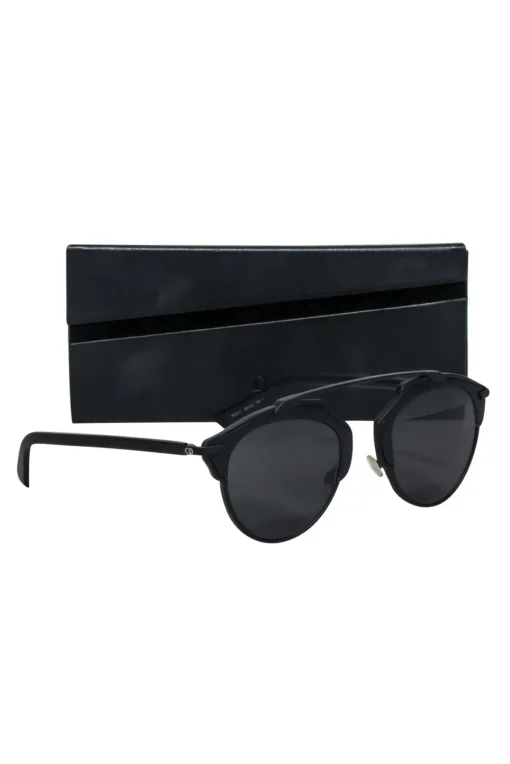 Christian Dior - Black Cat Eye Aviator Sunglasses